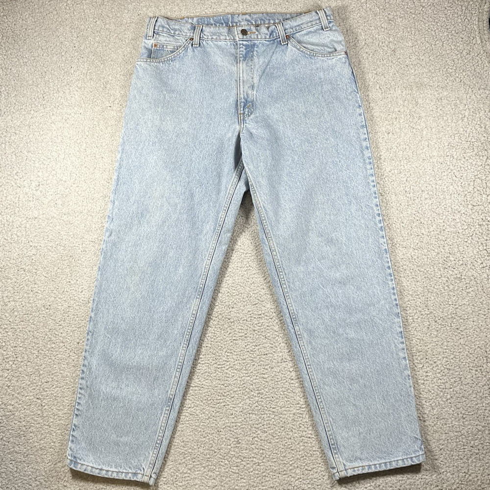 Vintage Levis 550 Mens 36x30 Blue Relaxed Tapered Orange Tab Denim